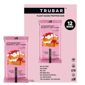 TRUBAR Strawberry Shorty Got Cake Protein Bar 1.76oz 12ct